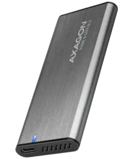 Чекмедже за диск AXAGON EEM2-SG2 USB-C 3.2 Gen 2 - M.2 NVMe / SATA SSD 30-80mm ALU