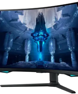 Alternative view of Монитор Monitor LED Samsung LS32BG750NPXEN Odyssey G75NB, 32" UHD Curved 1000R 16:9 (3840x2160) VA 165Hz, 350 cd/㎡, 1m:1, Q HDR 2000, 1ms (GTG), 178/178, FreeSync PP, 1xDP 2xHDMI, 2xUSB 3.0 , 3.5 Jack, Tilt/Pivot/Swivel/HeightAdj (120mm), VESA 100x10