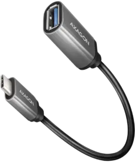 USB хъб AXAGON RUCM-AFAC USB 3.2 Gen 1 Type-C Male > Type-A Female cable adapter 02m 3A ALU
