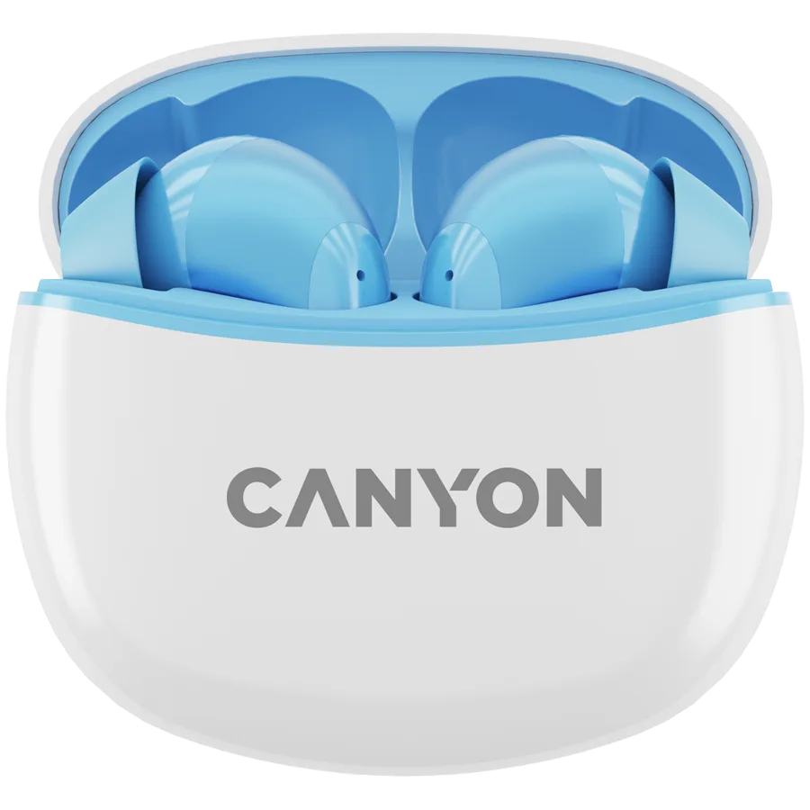 Bluetooth слушалки CANYON headset TWS-5 Blue