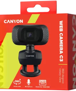 Alternative view of Уеб камера CANYON webcam C3 HD 720p Black