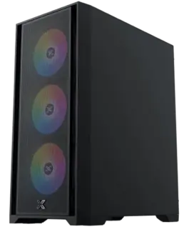 Alternative view of Кутия за компютър Gaming X II, EN42850, BK, EATX, U3x1 & U2x2, Front Mesh Grill & Left TG, 4PCS Z20A & ARGB Control PCB
