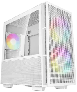 Кутия за компютър DeepCool CH360 DIGITAL WH Mini Tower Mini-ITX/Micro-ATX 1x USB3.0 1x Audio 1x Type-C Pre-Installed 2x1