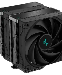 Alternative view of Охладител за процесор Охладител DeepCool AK620 Zero Dark, CPU Air Cooler, 1x120mm FK120 PWM FDB Fan, ARGB, 6 Heatpipes, Fluid Dynamic Bearing, LGA2066/2011-v3/2011/1700/1200/1151/1150/1155, AMD AM5/AM4, 3Y, R-AK620-BKNNMT-G-1