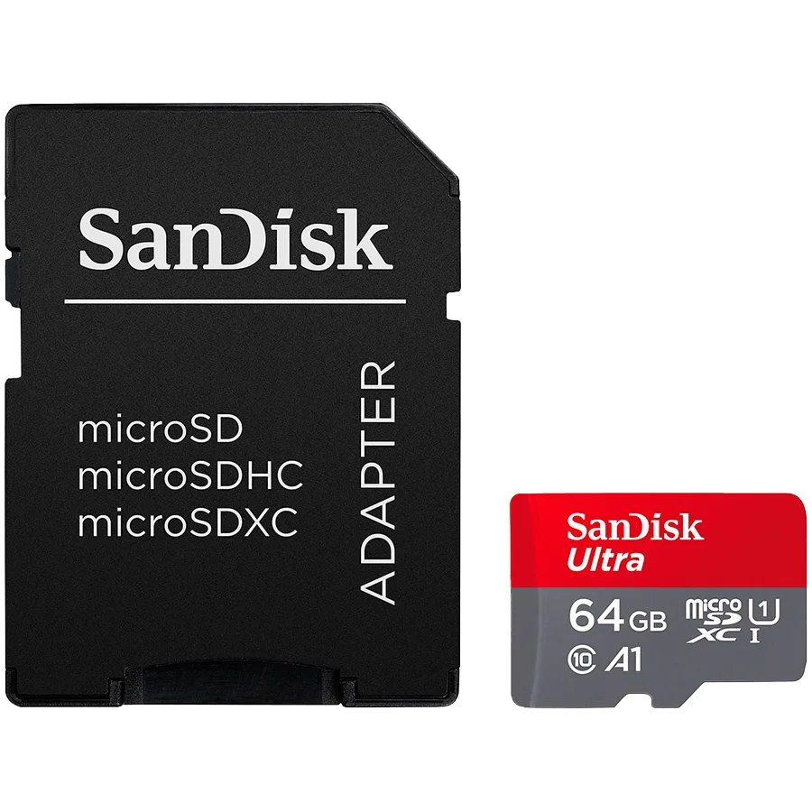 Карта памет SANDISK Ultra microSDXC 64GB + SD Adapter 140MB/s A1 Class 10 UHS-I