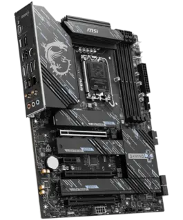 Alternative view of Дънна платка MSI Z890 GAMING PLUS WIFI LGA 1851, Dual Channel DDR5 up to 9200(OC)MHz, 3x PCIe x16 slots, 4x M.2 slot, 4xUSB 2.0, 2xUSB 5Gbps A, 1xUSB 10Gbps A, 1xUSB 10Gbps C, 1x HDMI, 1x Type-C DP,1x DP, 5GbpsLAN, 7.1 Audio, 3y warranty