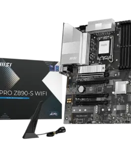 Дънна платка MSI PRO Z890-S WIFI LGA 1851 Dual Channel DDR5 up to 8600(OC)MHz 4x PCIe x16 slots 3x M.2 slot 4xUSB 2.0 6x
