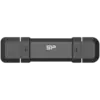 Външен SSD диск Silicon Power 1TB DS72 Dual USB-C/USB 3.2 Gen 2 Portable External SSD Steam Deck and iPhone 15 Pro R/W: