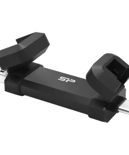 Alternative view of Външен SSD диск Silicon Power 1TB DS72 Dual USB-C/USB 3.2 Gen 2, Portable External SSD, Steam Deck and iPhone 15 Pro, R/W: up to 1050MB/s; 850MB/s, Black