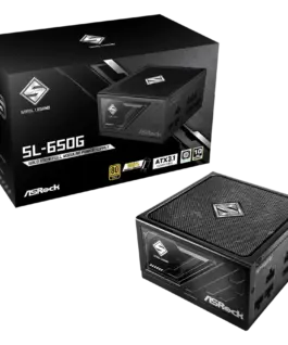 Захранване за компютър Asrock SL-650G 650W 80 Plus GOLD Fully Modular PSU Japanese Capacitors 2x EPS 12V CPU(4+4pin) 2x