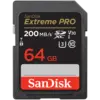 Карта памет SANDISK Extreme PRO 64GB SDXC Memory Card + 2 years RescuePRO Deluxe up to 200MB/s & 90MB/s Read/Write speed