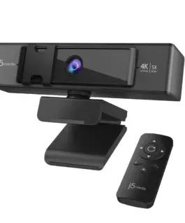 Уеб камера j5create JVCU435 4K UltraHD Микрофон USB 5x Digital Zoom Remote