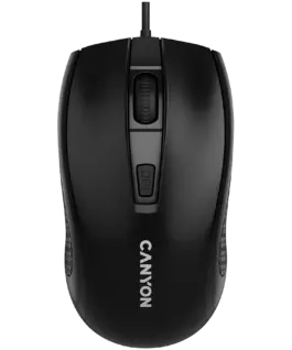 Alternative view of Мишка за компютър CANYON mouse M-4 Wired Black