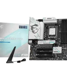 Дънна платка MSI PRO B860M GAMING PLUS WIFI mATX LGA 1851 4x DDR5 Dual Channel DDR5 up to 8600(OC)MHz 4x PCIe x16 slot 3