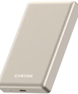 Alternative view of Външна батерия CANYON power bank OnPower 510 slim Magnetic 10000 mAh PD20W Beige