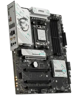Alternative view of Дънна платка MSI B850 GAMING PLUS WIFI, ATX, Socket AM5, 4x DDR5 Dual Channel DDR5 up to 8200(OC)MHz, 4x PCIe 3.0 x16 slot, 3x M.2 slot, 4x USB 2.0, 1x USB 5Gbps, 1x USB 10Gbps, 2x USB 10Gbps Type-C, DP, 7.1 HD Audio, 5G LAN, WiFI 7, BT, 3Y