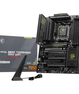 Дънна платка MSI MAG B850 TOMAHAWK MAX WIFI ATX Socket AM5 4x DDR5 Dual Channel DDR5 up to 8400(OC)MHz 3x PCIe 3.0 x16 s