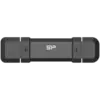 Външен SSD диск Silicon Power DS72 250GB USB Type-A and USB Type-C 3.2 Gen 2 Black