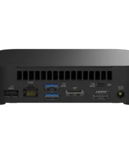 Alternative view of Полуготова система Полуготова система ASUS NUC 14 Essential/RNUC14MNK2500002/N250 Processor/1xDDR5-4800 SO-DIMM/5xUSB Type-A/2xUSB Type-C/3.5mm jack/ M.2 22x80 NVMe and SATA SSD/2,5Gbe LAN/1xHDMI/ 1x DP/no Storage/no RAM/WiFI6E AX211/no OS/EU Cord/Sl