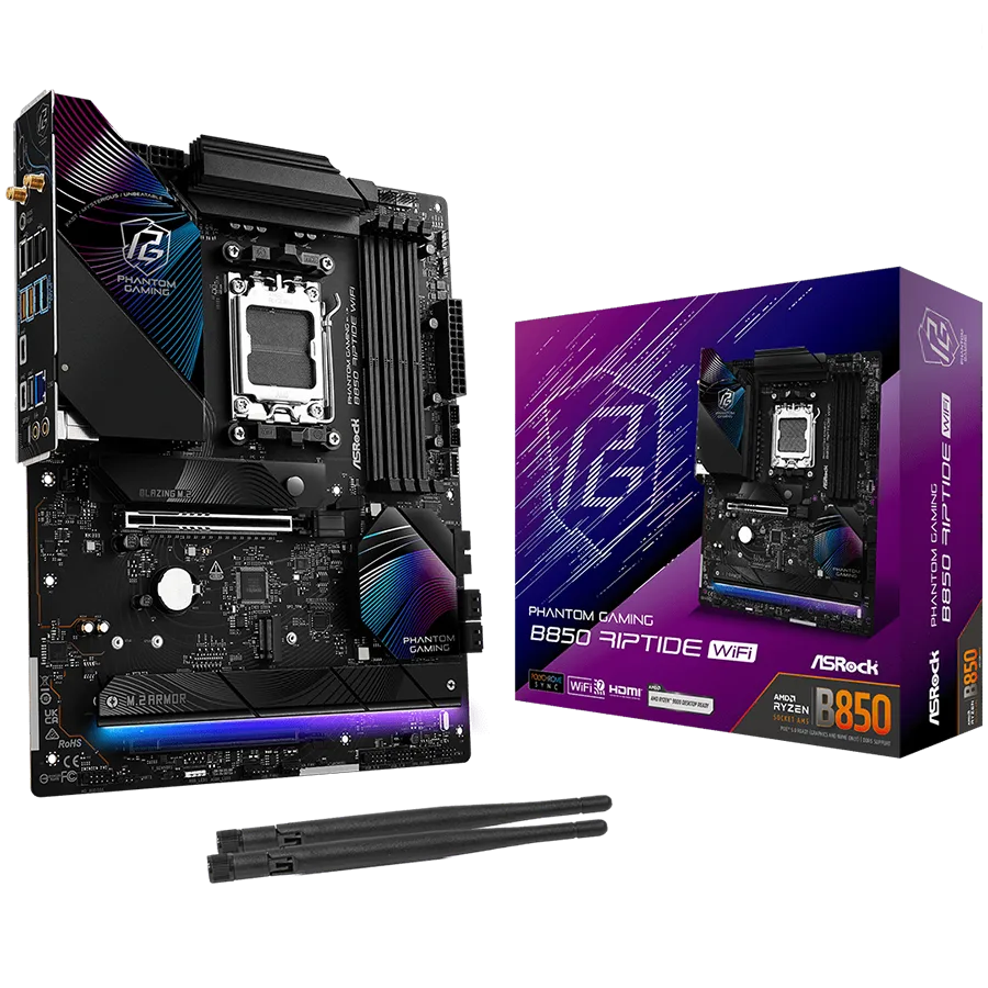 Дънна платка ASROCK B850 Riptide WiFi ATX AM5 DDR5