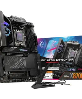 Дънна платка MSI MPG X870E CARBON WIFI ATX Socket AM5 4x DDR5 Dual Channel DDR5 up to 8400(OC)MHz 3x PCIe 3.0 x16 slot 4