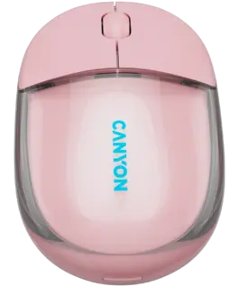Alternative view of Безжична мишка CANYON mouse OnClick 24 BT/ Wireless Transparent/Pink