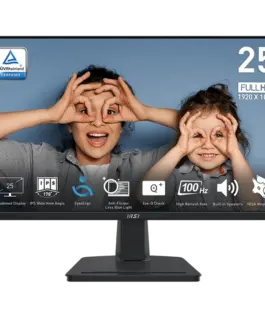 Монитор MSI PRO MP251 Professional Business Monitor 24.5" 100Hz FHD (1920x1080) 16:9 IPS Anti-glare 1ms/4ms 300nits 1300