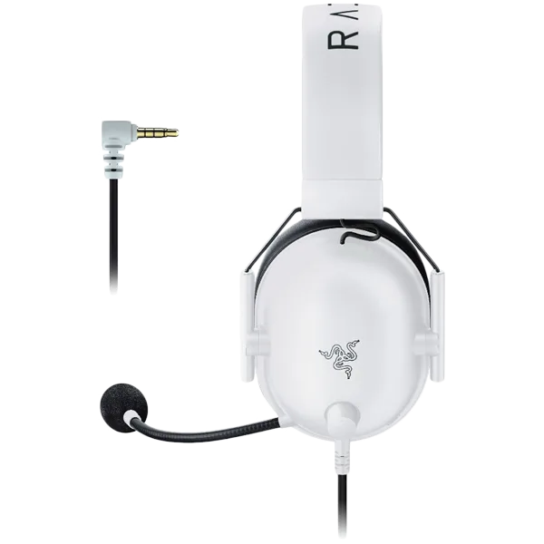 Геймърски слушалки Razer BlackShark V2 X - White, 12 Hz – 28 KHz Frequency Response, 32 Ω (1 kHz) Impedance, Razer TriForce Driver, Breathable memory foam, Advanced passive noise cancellation, Analog 3.5 mm Connection, 100 Hz – 10 kHz Microphone Freq - Image 40