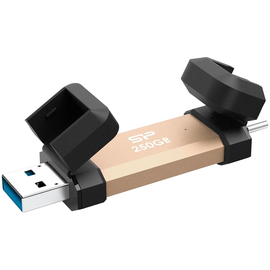 Външен SSD диск Silicon Power UC3S72 250GB USB3.2 Gen2DS72 Gold