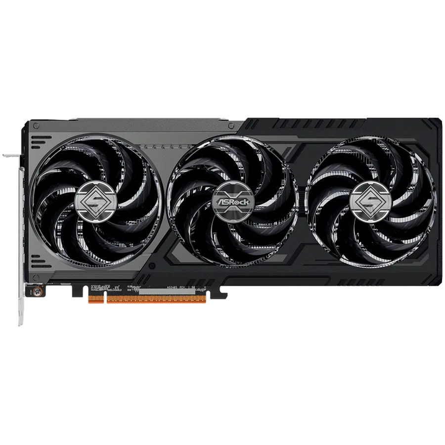 Видео карта ASROCK Video Card AMD Radeon RX 9070 XT Steel Legend Dark 16GB GDDR6 256-bit HDMI 3x