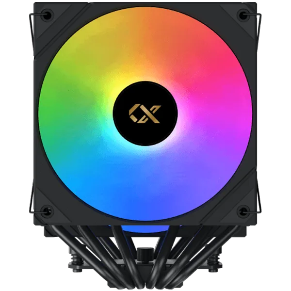 Охладител за процесор Охладител AK6 Dual Digital (Black, ARGB & Digital LED Panel Top Cover, 2PCS ARGB PWM Fan, Intel Backplate, Mini ARGB LED Controller) - Image 2
