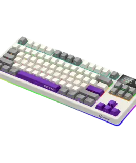Alternative view of Геймърска клавиатура LORGAR KBP70TKLW, Wireless TKL Mechanical Gaming Keyboard Pro, Beige, EN layout