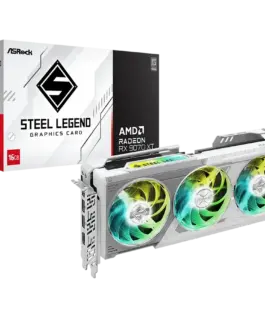 Видео карта ASROCK Video Card AMD Radeon RX 9070 XT Steel Legend 16GB GDDR6 256-bit HDMI 3x