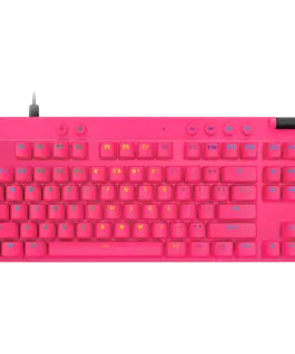 Геймърска клавиатура LOGITECH G PRO X TKL RAPID Gaming Keyboard - MAGENTA - US INTL - USB - EMEA28i-935 -