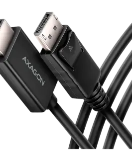 Видео адаптер AXAGON RVD-HI20C2 DisplayPort - HDMI 2.0 cable 1.8m 4K/60Hz