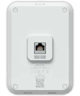 Alternative view of Точка за достъп Ubiquiti UniFin U70IW Wall mounted WiFi 7 AP with 4 spatial streams and an integreated 2.5GbE PoE switch desined for hospitality enviorments