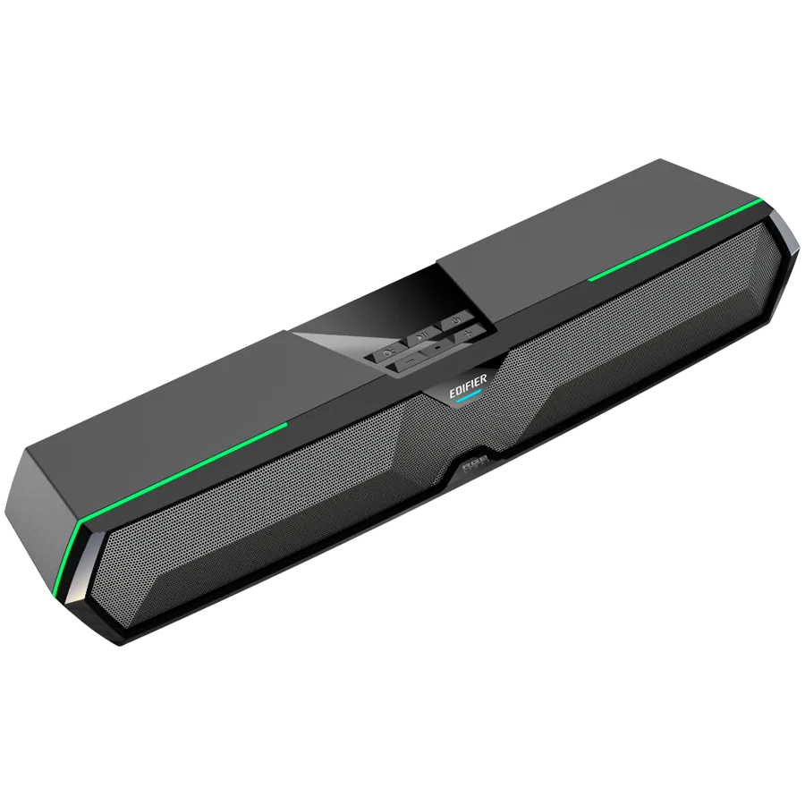 Тонколона Edifier MG300 Soundbar, BT V5.3, USB, AUX, 2x 52mm Drivers, RGB Lighting, 5W (RMS), Black - Image 4