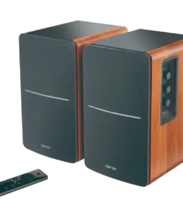 Alternative view of Тонколона Edifier R1280DBs 2.0 Bookshelf Speakers, BT V5.1, Optical, Coaxial, RCA, 0.5-inch Tweeters, 4-inch Drivers, Sub-Out, 42W (RMS), Control Knobs and Remote Control, Brown