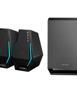 Alternative view of Тонколона Edifier G1500 MAX 2.1 Audio System, BT V5.3, USB, AUX, 2.5-inch Drivers, 4-inch Subwoofer, RGB Lighting, 30W (RMS), Black