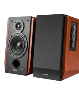 Alternative view of Тонколона Edifier R1700BT 2.0 Bookshelf Speakers, BT V5.1, RCA, 0.75-inch Tweeters, 4-inch Drivers, 66W (RMS), Control Knobs and Remote Control, Brown