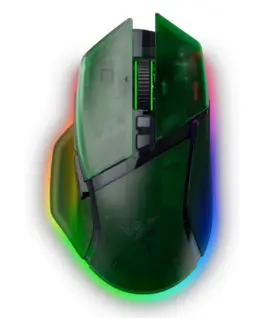 Геймърска мишка Razer Basilisk V3 Pro 35K Phantom Green Edition Gaming mouse Ergonomic Wireless Gaming Mouse Charging Ca