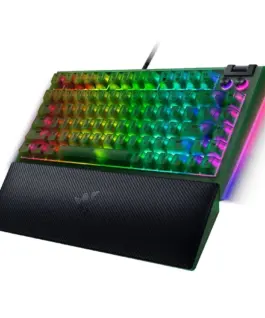 Геймърска клавиатура Razer BlackWidow V4 75% Phantom Green Edition