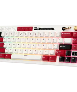 Alternative view of Геймърска клавиатура ROYAL KLUDGE RK M65 Famicom Gaming Keyboard Cream switch