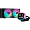 Охладител за процесор Охладител DeepCool LP240 240mm CPU Liquid Cooler 2x120mm ARGB PWM Fans Dot-matrix Screen Anti-Leak