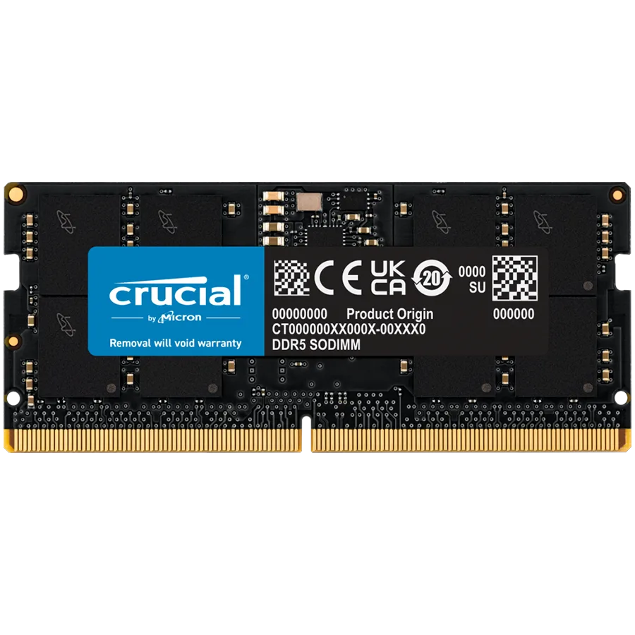 Памет за лаптоп Crucial 32GB DDR5-5600 SODIMM CL46 (16Gbit) Tray