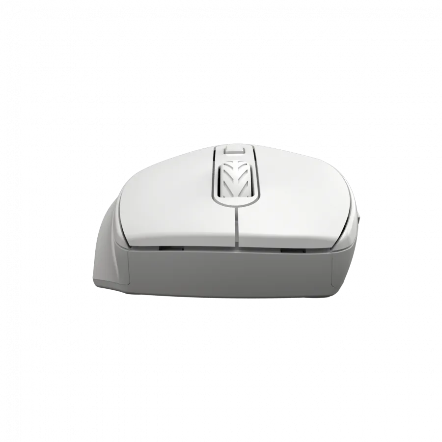 Безжична мишка Canyon 6 buttons wireless 2.4Ghz mouse, MX8650A Sensor, DPI up to 1600,Injection case, 3 M life times left and right switches, 2xAAA battery, ABS material, Size: 105x71x40mm, Weight: 59g, white - Image 4