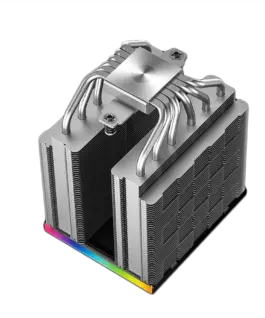 Alternative view of Охладител за процесор Охладител DeepCool AK620 DIGITAL SE, CPU Air Cooler, 2x120mm PWM Fans, 6 Heatpipes, Black, LGA2066/2011-v3/2011/1851/1700/1200/115x, AMD AM5/AM4, 129x138x161 mm(LxWxH), R-AK620-BKADMN-GJD, 3Y