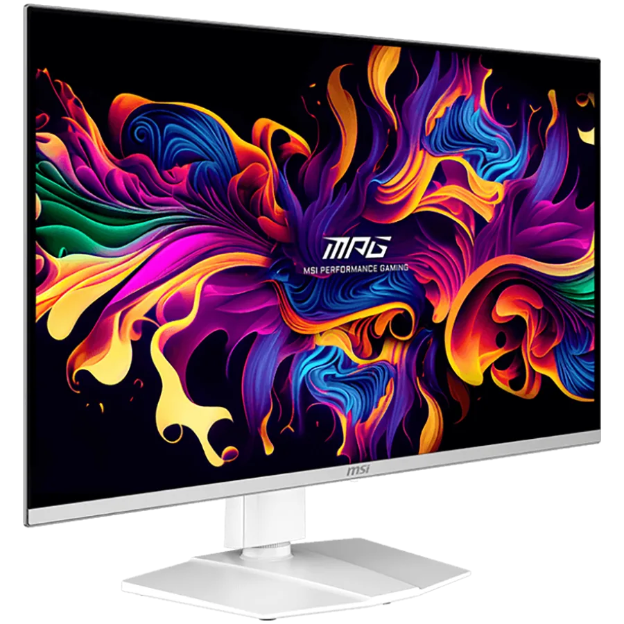 Монитор MSI MPG 321URXW QD-OLED Gaming Monitor, 31.5" 240Hz, UHD (3840x2160) 16:9, QD-OLED, 0.03ms, 250nits, 1500000:1, 178/178, G-Sync Compatible, Adjustable Stand, 1x DP, 2x HDMI, 1x Type-C, 1x Headphone out, USB Hub, White, 3Y Warranty - Image 3