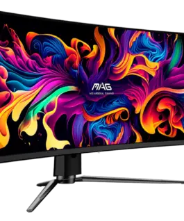 Alternative view of Монитор MSI MAG 341CQP QD-OLED Curved Gaming Monitor, 34" 175Hz, UWQHD (3440x1440) 21:9, QD-OLED, 1800R, 0.03ms, 250nits, 1500000:1, 178/178, AMD FreeSync Premium Pro, Adjustable Stand, 1x DP, 2x HDMI, 1x Type-C, 1x Headphone out, USB Hub, 3Y