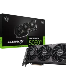 Видео карта MSI Video Card NVIDIA GeForce RTX 5060 Ti 8G SHADOW 3X OC CLASSIC 8GB GDDR7 128-bit 2602 MHz Boost 4608 CUDA